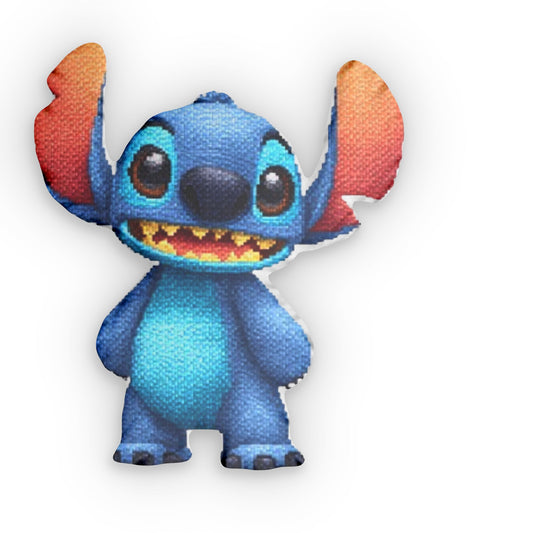 Cute Blue Character Shaped Pillow — Kids Plush Decorative Cushion for christmas