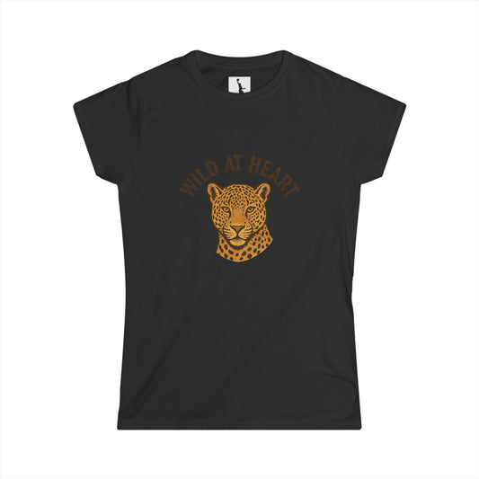 Wild at Heart Leopard Tee — Women’s Graphic T‑Shirt